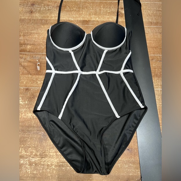 Strapless One-Piece Padded Bathing Suit - Picture 2 of 10